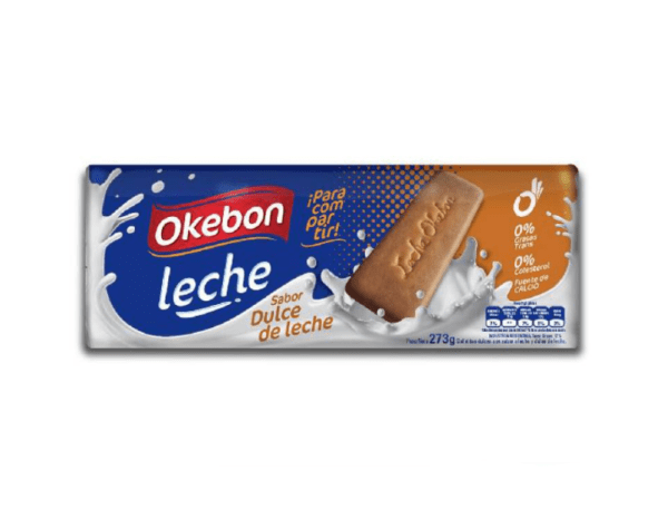 Galletitas Okebon Sabor Dulce De Leche X273 G