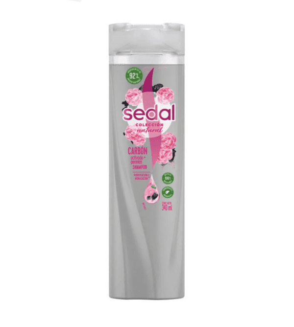 Shampoo Sedal Carbon Activado + Peonias Infusion Activa X 340 Ml