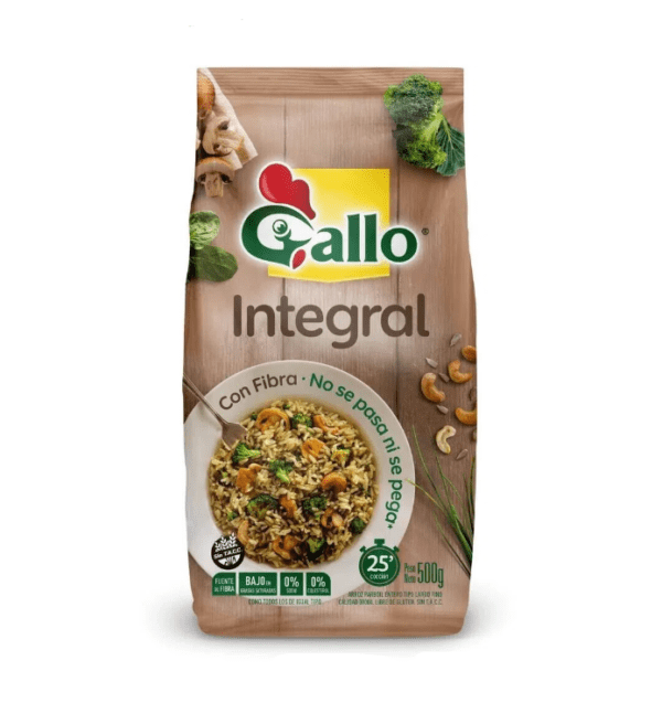 Arroz Integral Gallo X 500 Gr Sin Tacc