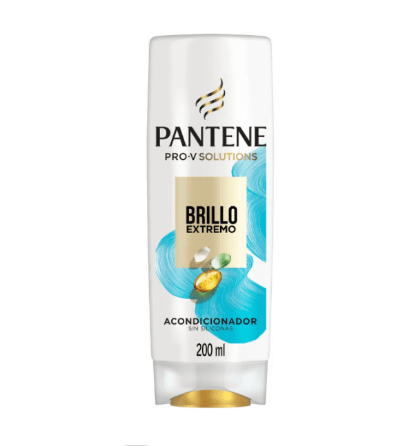 Acondicionador Pantene Brillo Extremo Sin Siliconas X 200 Ml