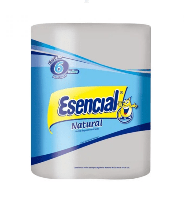 Papel Higienico Esencial Natural 6 X 30 Mts