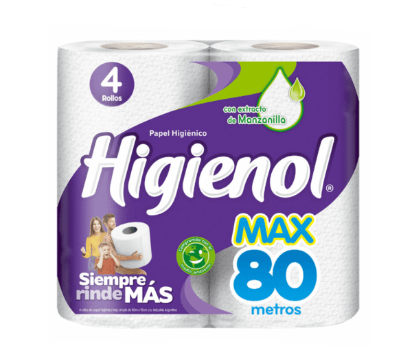 Papel Higienico Higienol Max X 80 Metros