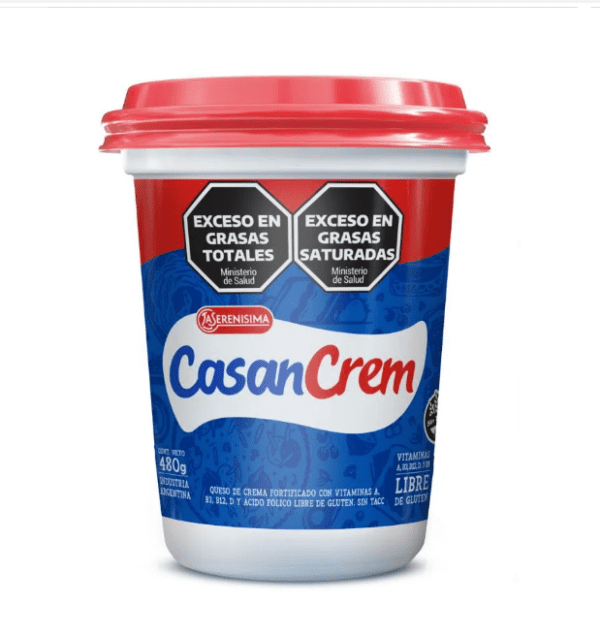 Queso Untable Casancrem X 480 Gr Sin Tacc