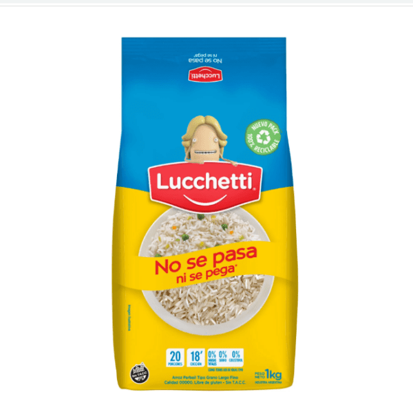 Arroz Lucchetti No Se Pasa Ni Se Pega X 1 Kl Sin Tacc