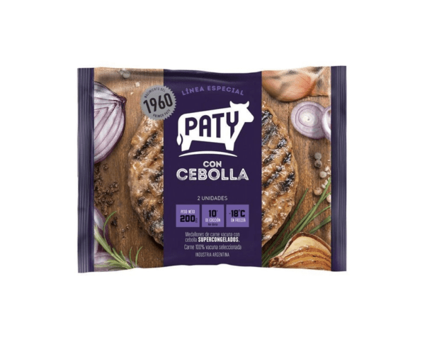 Hamburguesas Paty Con Cebolla X 2 Unidades