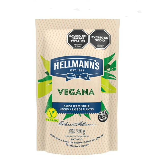 Mayonesa Hellmann´S Vegana X 250 Gr Sin Tacc
