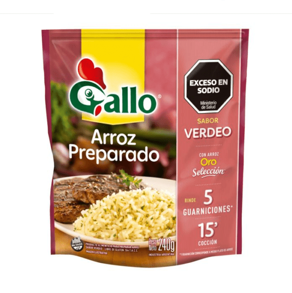 Arroz Gallo Verdeo X 240 Gr Sin Tacc