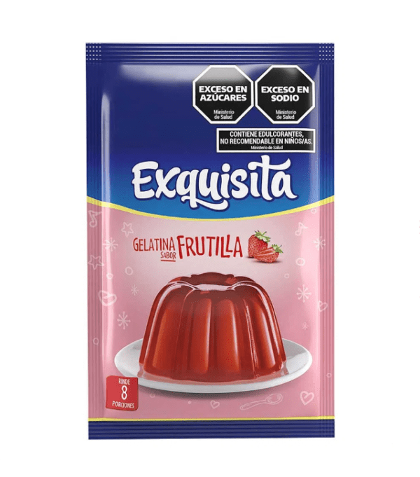 Gelatina Exquisita Frutilla X 40 Gr