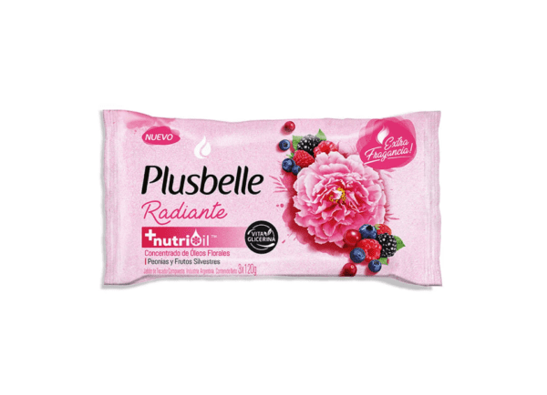 Jabon De Tocador Plusbelle Radiante 3 X 120 Gr