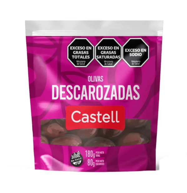 Aceitunas Castell Negras Descarozadas X180 Gr Sin Tacc