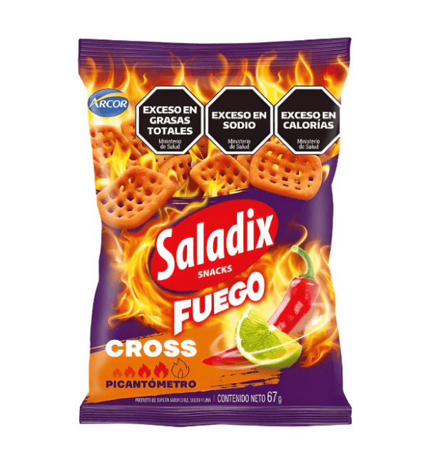 Snacks Saladix Cross Fuego X 67 Gr