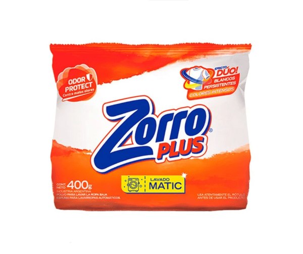 Jabon Zorro Plus Matic X 400 Gr