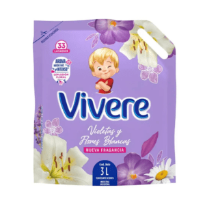 Suavizante Vivere Violetas Y Flores Blancas X 3 Lt