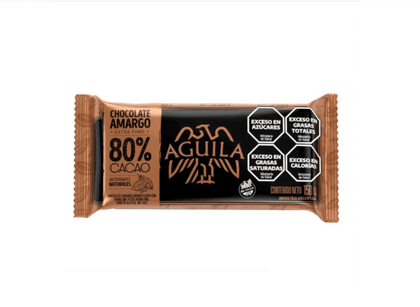 Chocolate Amargo Aguila 80% Cacao X 150 Gr Sin T.A.C.C