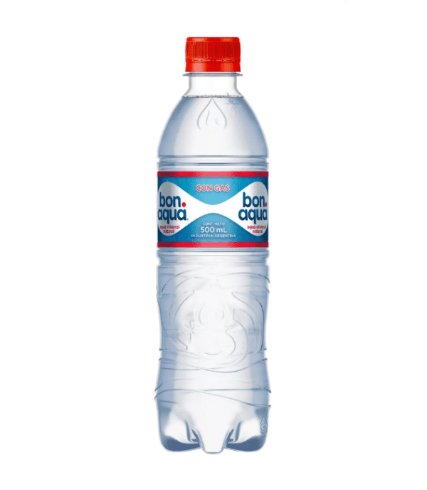 Agua Mineral Bonaqua Con Gas X 500 Ml