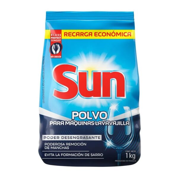 Detergente Sun Polvo Para Maquinas Lavavajilla X 1 Kg