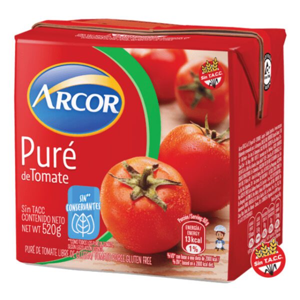 Pure De Tomate Arcor X 520 Gr Sin Tacc