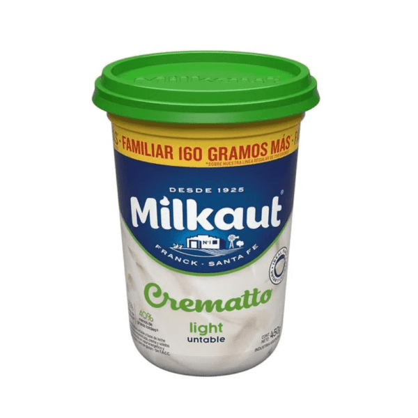 Queso Untable Crematto Milkaut Balance X 445 Gr Sin Tacc