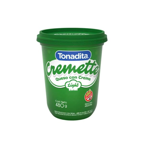 Queso Con Crema Light Tonadita X 480 Gr Sin Tacc