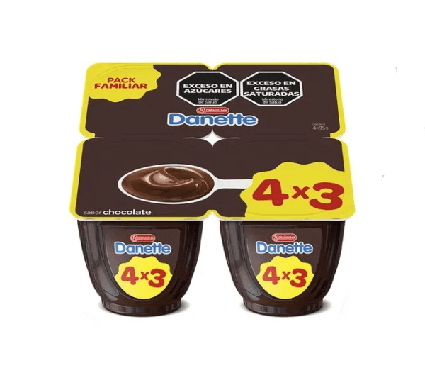 Pack Familiar Danette Chocolate X 380 Gr Sin Tacc