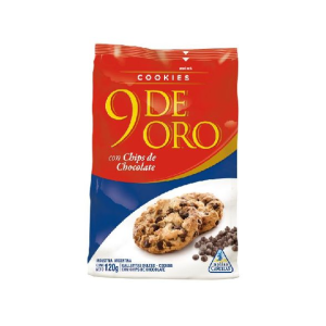 Galletitas 9 De Oro Con Chips De Chocolate X 120 Gr