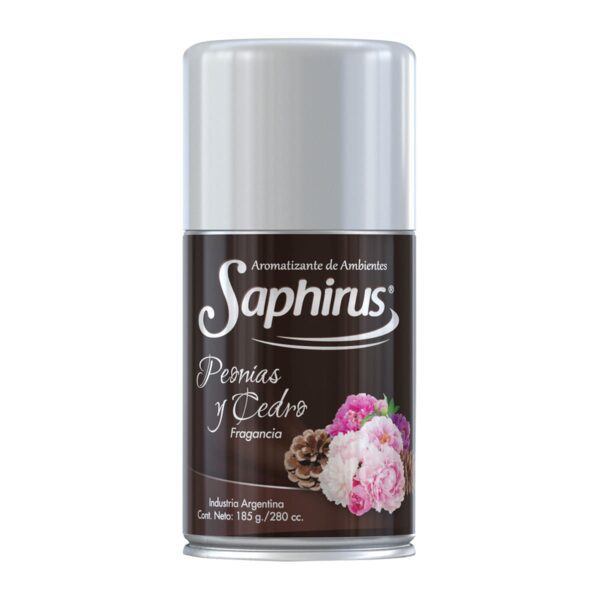 Aromatizante Saphirus Aerosol Peonias Y Cedro