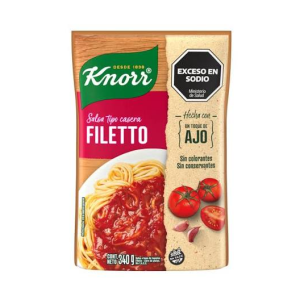 Salsa Knorr Filetto Tipo Casera X 340 Gr