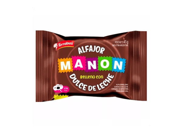 Alfajor Manon Terrabusi Dulce De Leche X 38.5 Gr