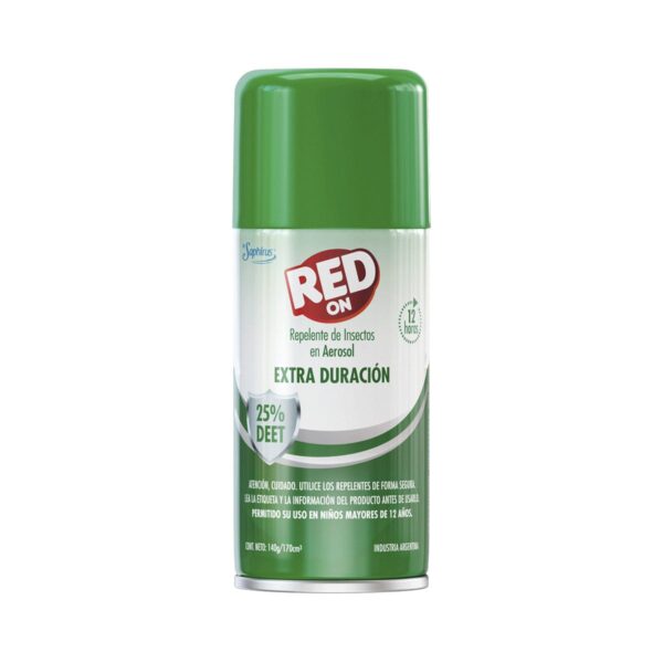 Repelente Red On En Aerosol 25 % Deet X 140 Gr