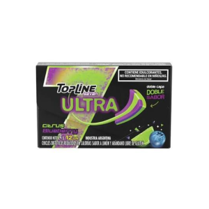 Chicle Topline Ultra Doble Sabor X 24 Gr Sin Tacc