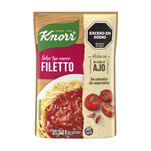Salsa Knorr Filetto X 340 Gr Sin Tacc