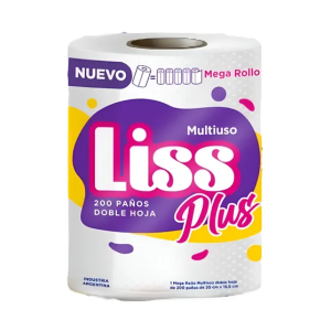 Maxi Rollo Liss 200 Paños Doble Hoja