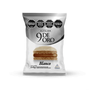Alfajor Blanco 9 De Oro X 45 Gr