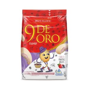 Galletitas 9 De Oro Sabor Frutos Rojos X 120 Gr