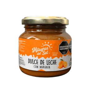 Dulce De Leche Con Naranja Milagros Del Sol X 280 Gr Sin Tacc