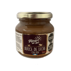 Dulce De Leche Con Ron Milagros Del Sol X 280 Gr Sin Tacc