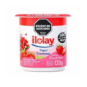 Yogur Cremoso Ilolay Frutilla X 120 Gr Sin Tacc