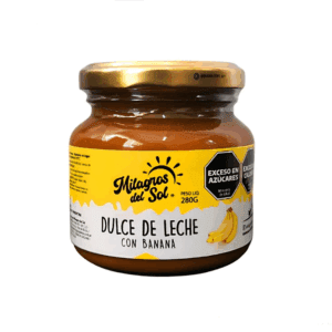 Dulce De Leche Milagros Del Sol Con Banana X 280 Gr Sin Tacc
