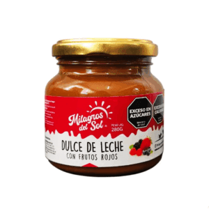 Dulce De Leche Milagros Del Sol Con Frutos Rojos X 280 Gr Sin Tacc