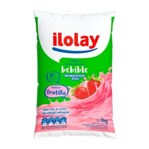 Yogur Bebible Descremado Sabor Frutilla Ilolay X 1 Lt
