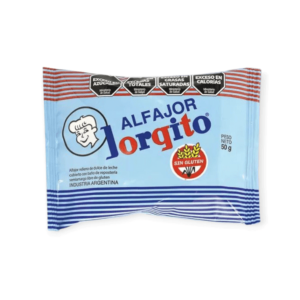 Alfajor Jorgito Chocolate X 50 Gr Sin Tacc