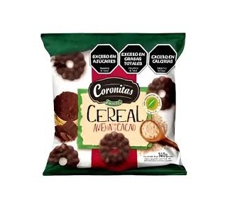 Galletitas Coronitas Cereal, Avena Y Cacao X 140 Gr