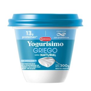 Yogurisimo Natural Griego Ls Sin Azucar X 300 Gr