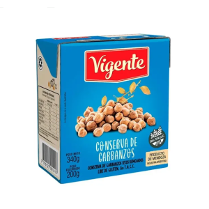 Conserva De Garbanzos Vigente X 340 Gr Sin Tacc