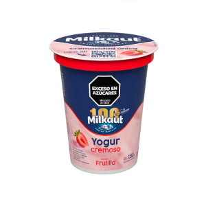 Yogur Cremoso Milkaut Frutilla X 180 Gr Sin Tacc