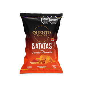 Batatas Quento Sabor Paprika Ahumada X 70 Gr Sin Tacc