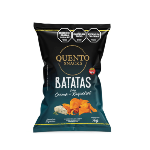 Batatas Quento Sabor Crema De Roquefort X 70 Gr Sin Tacc
