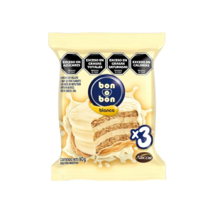 Alfajor Bon O Bon Triple Blanco X 60 Gr