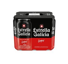 Cerveza Estrella Galicia Pack X 6