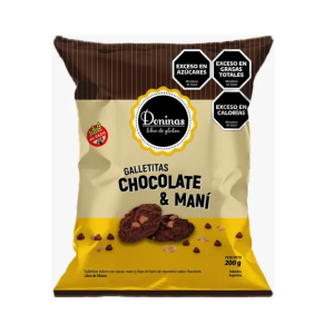 Galletitas Donina Chocolate Y Mani X 200 Gr Sin Tacc